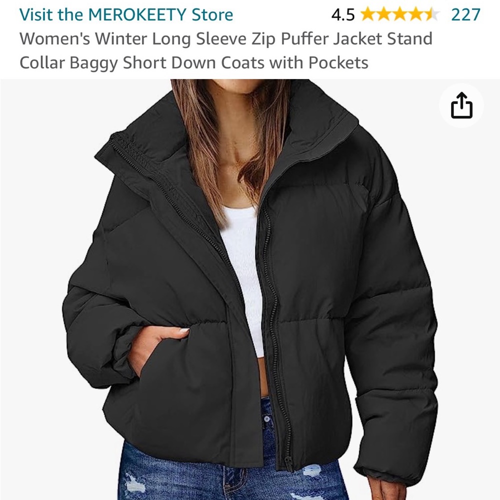 Puffer jacket. New without tags!